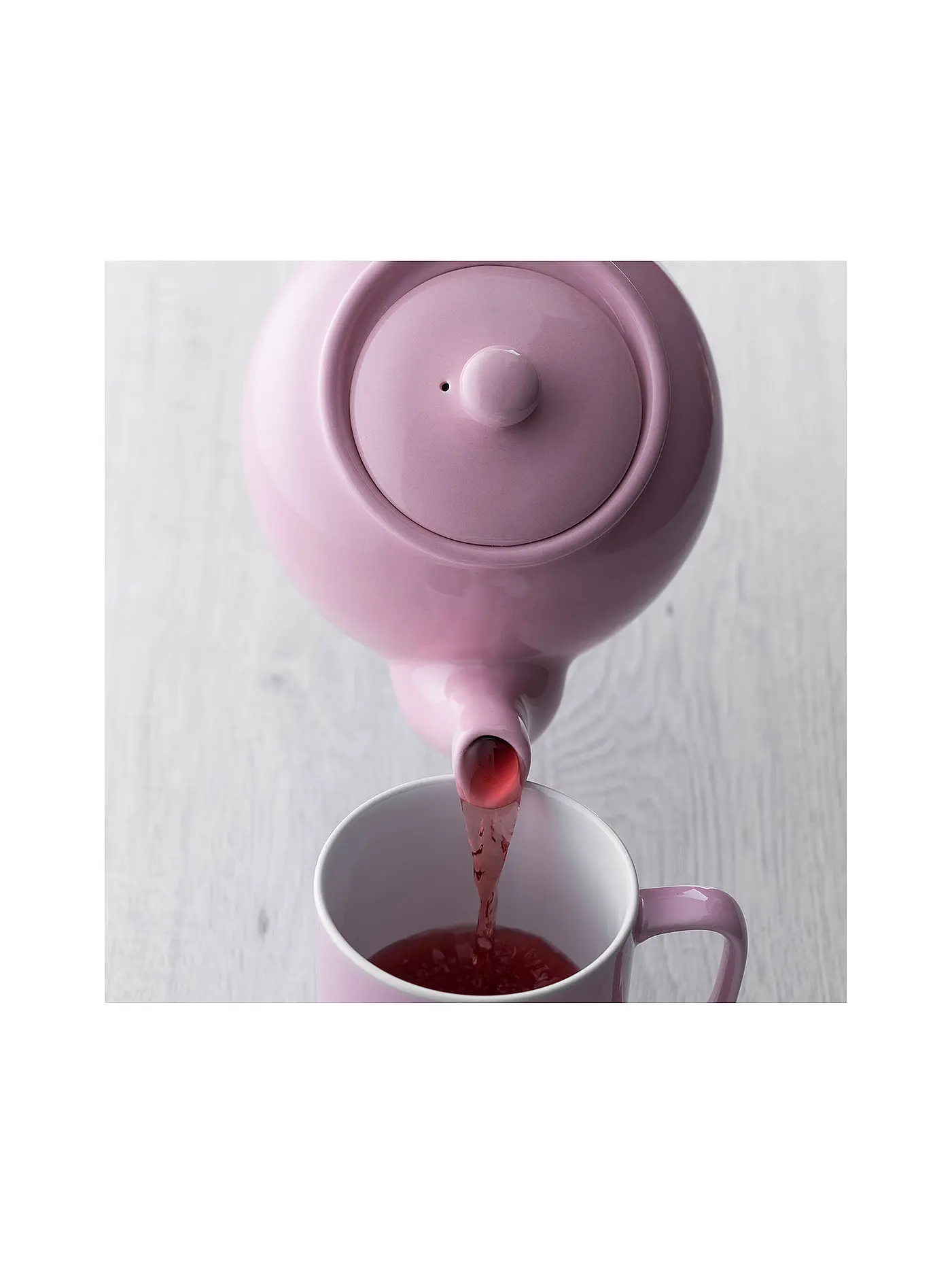 PRICE & KENSINGTON | Teekanne 0,45l Anthrzit glänzend | rosa